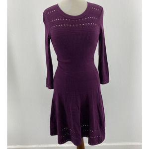 Eliza J Purple Knit Dress